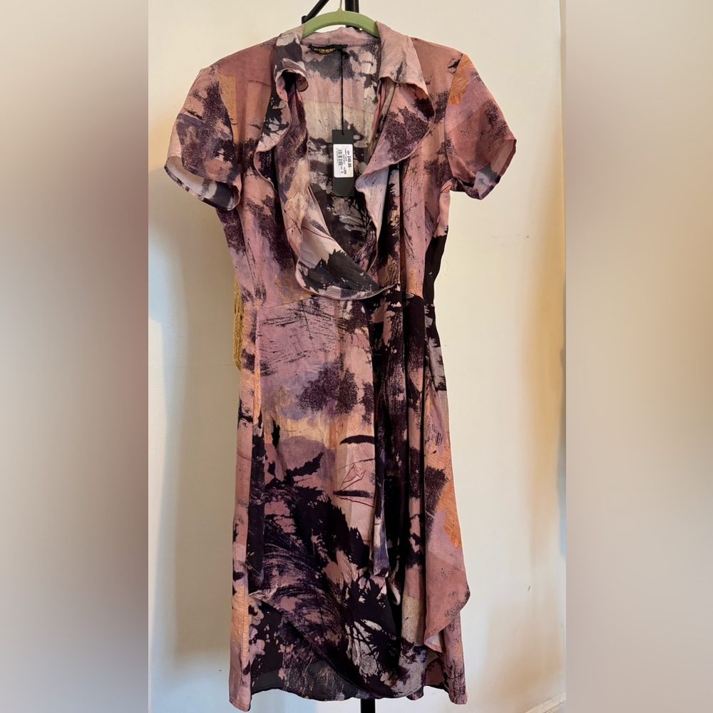 Diesel Women's Midi Dress in Pink and Black